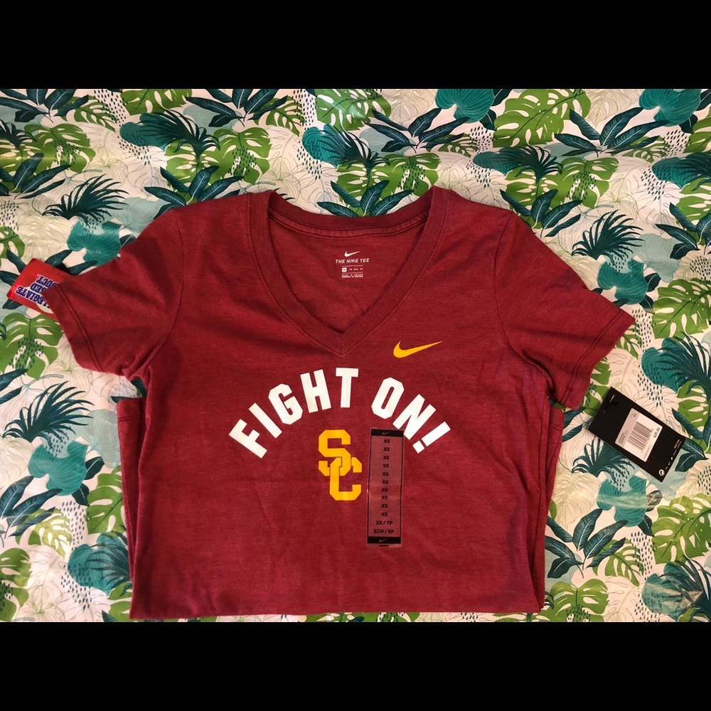 Nike women’s Usc Trojans fight on v neck